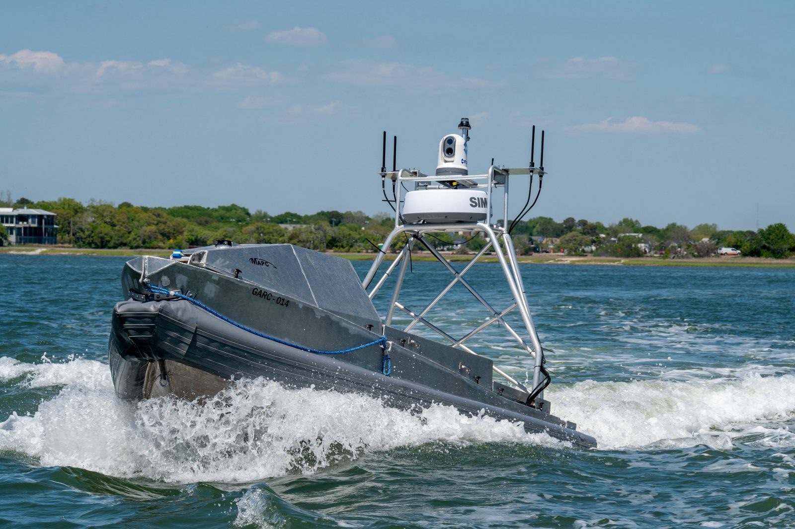 GARC maneuvers in Charleston Harbor during Exercise Southern Lightning, 17 Apr 2025